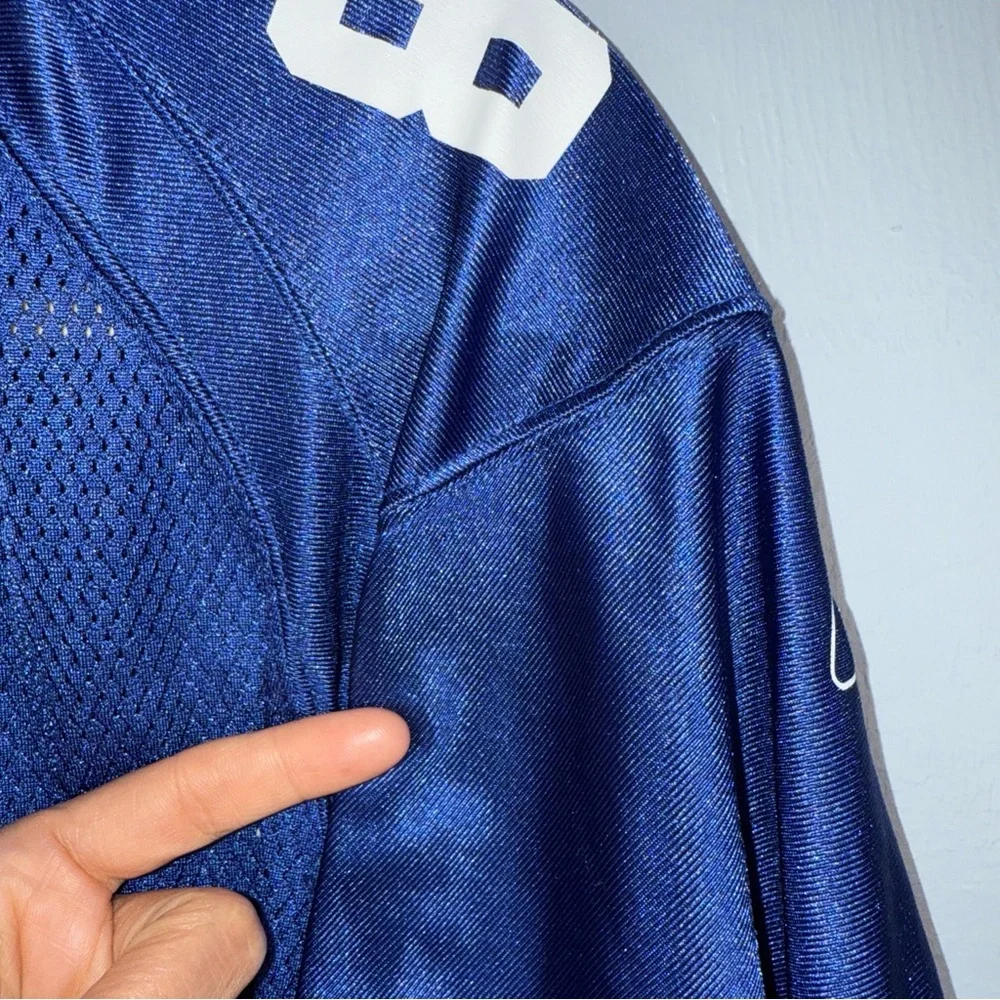 NFL Reebok Amani Toomer Jersey Boys XL Blue #81 New York Giants‎ Football *READ